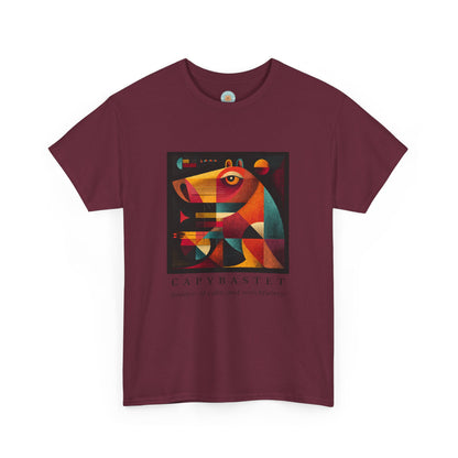 Capybastet Capybara T-Shirt – Goddess of Calm and Watchfulness Tee – Funny Mythical Animal Shirt – Chill Aesthetic Graphic Tee