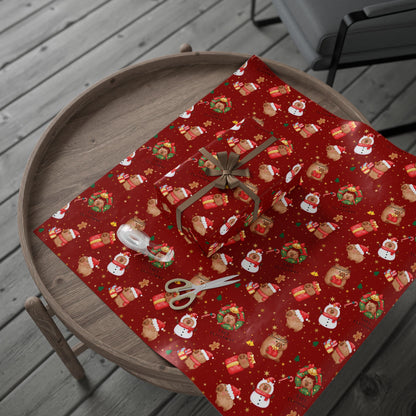 Capybara Christmas Wrapping Paper (Red), Chirstmas Season Wrap, Cute  Gift Wrap for Capybara Lovers, Winter Decorating, Party Supplies, Merry Christmas