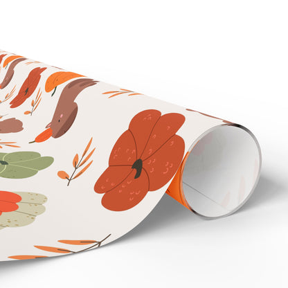 Capybara Pumpkin Wrapping Paper, Spooky Season Wrap, Cute Halloween Gift Wrap for Capybara Lovers, Fall Decorating, Party Supplies, Trick or Treat