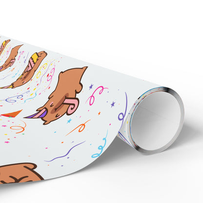 Capybara Birthday Gift Wrapping Paper