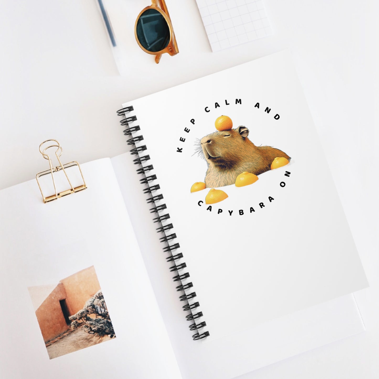 Keep Calm and Capybara On Notebook