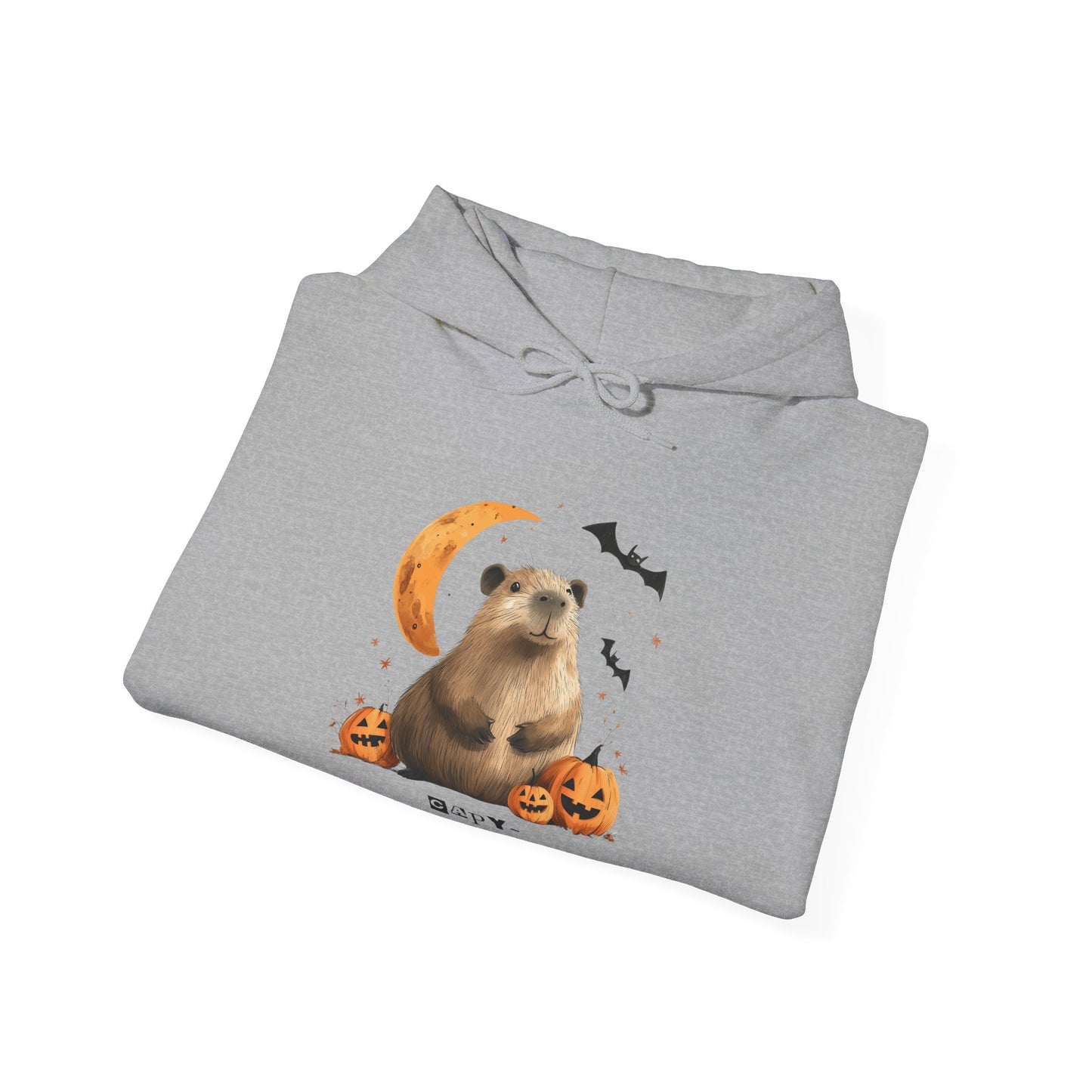 Capy-Halloween Capy with Pumpkin and Moon Unisex Hoodie