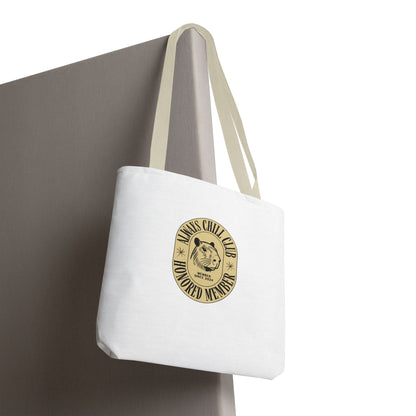 Capybara Tote Bag - Always Chill Club Honored Member Design