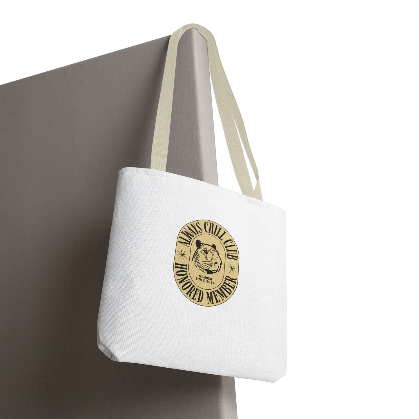 Capybara Tote Bag - Always Chill Club Honored Member Design