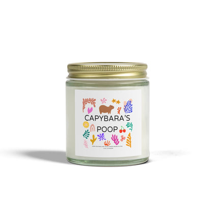 Funny Candle Gift Capybara's Poop in Matisse style (9 Scents)