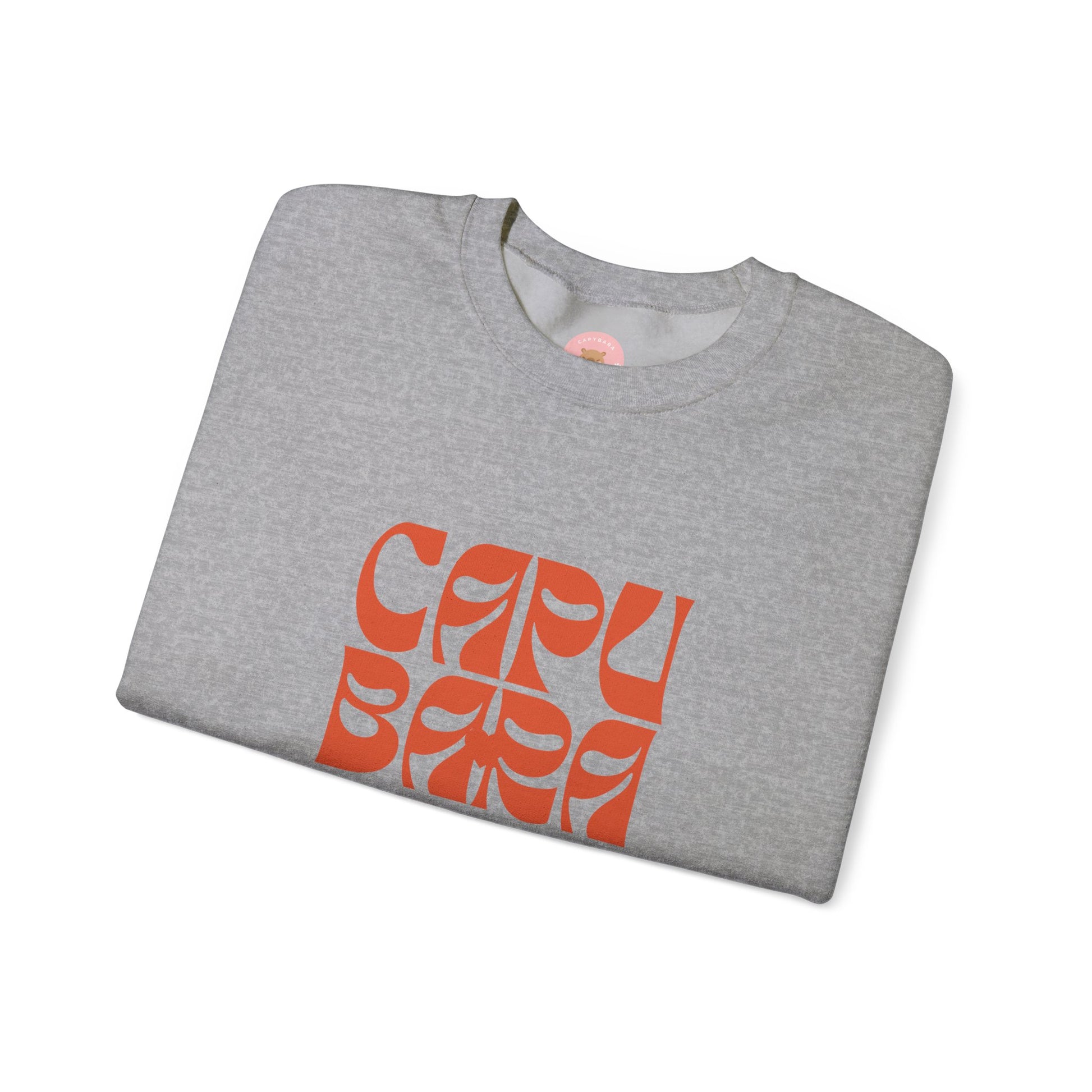 CAPYBARA Chill Club sweatshirt features the stylish plain text design. It offers a comfy wearing experience with a classic fit and crew neckline. Perfect for colder months, this sweatshirt is ideal for those who love unique and chill designs. The target audience includes individuals who enjoy cozy apparel with a touch of personality. Relevant for holidays, casual gatherings, and everyday wear.