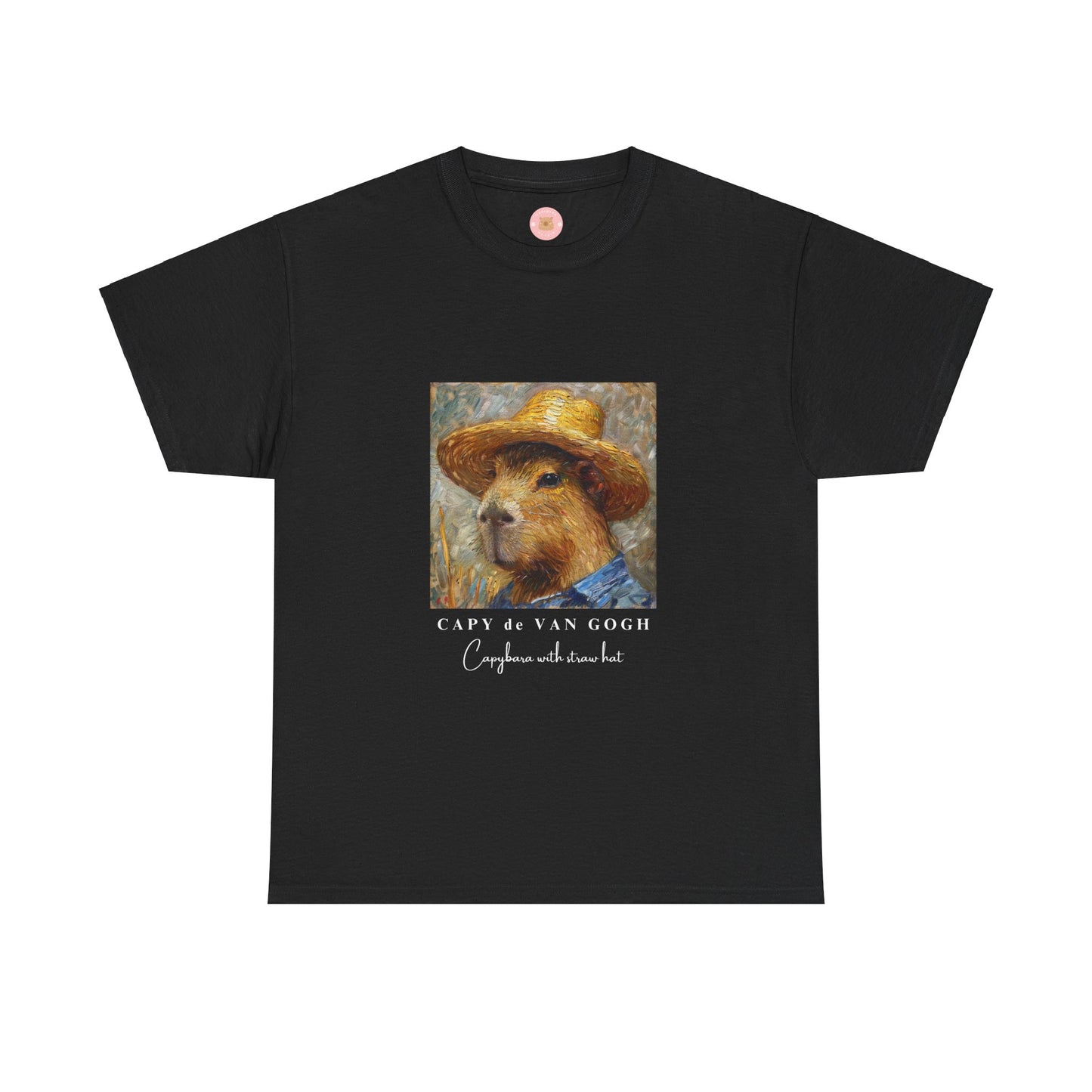 CAPY de VAN GOGH Unisex Tee- Capybara with straw hat