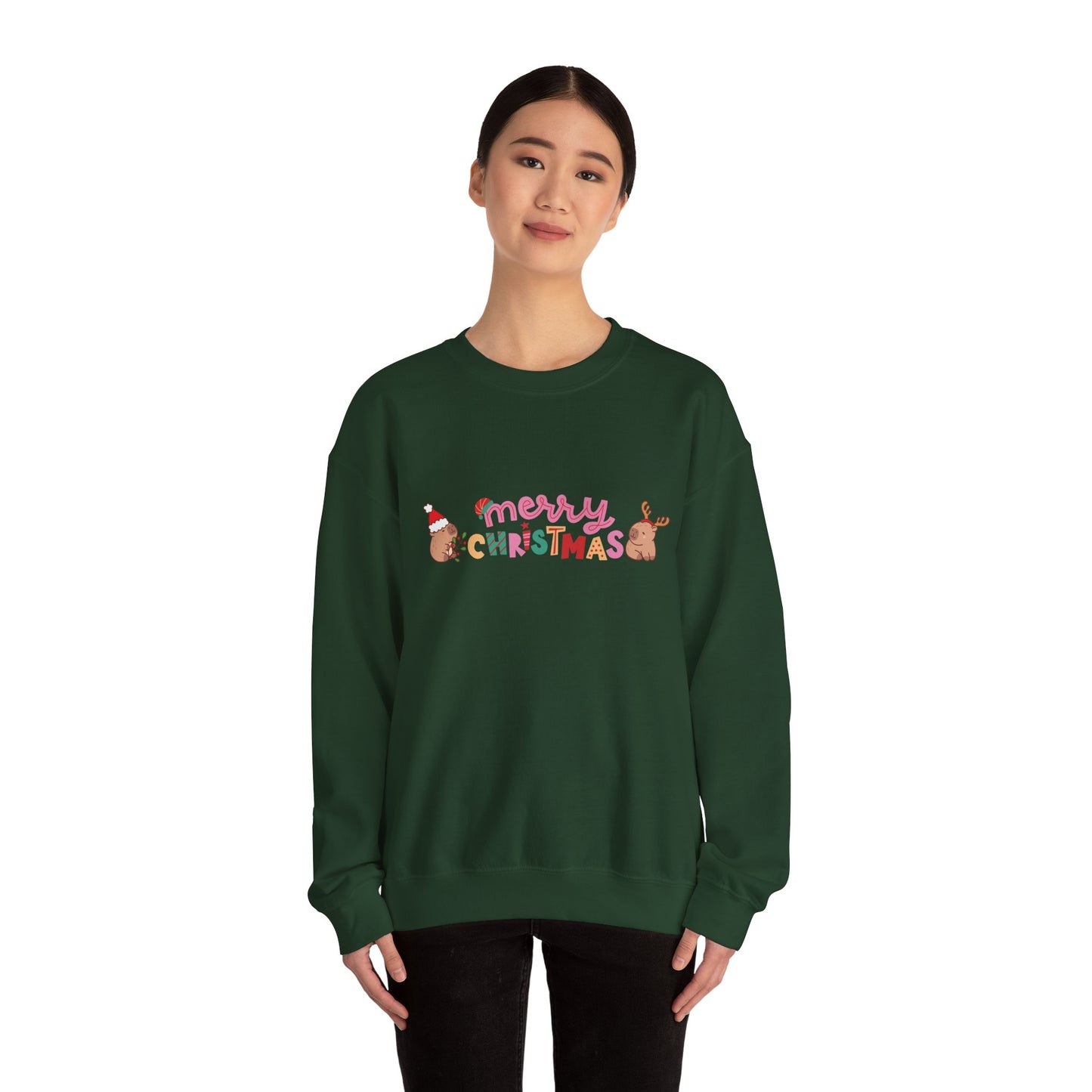 Merry Christmas Capybara Sweatshirt