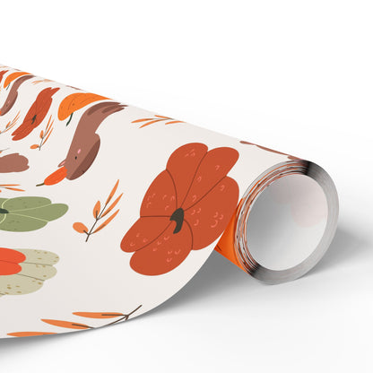 Capybara Pumpkin Wrapping Paper, Spooky Season Wrap, Cute Halloween Gift Wrap for Capybara Lovers, Fall Decorating, Party Supplies, Trick or Treat