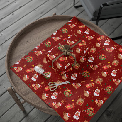 Capybara Christmas Wrapping Paper (Red), Chirstmas Season Wrap, Cute  Gift Wrap for Capybara Lovers, Winter Decorating, Party Supplies, Merry Christmas