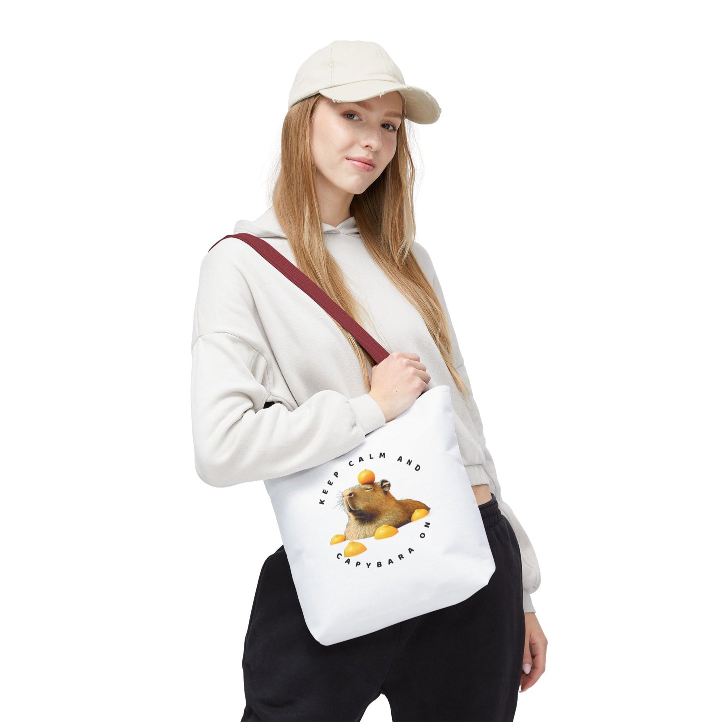 Capybara Tote Bag - Keep Calm and Capybara On
