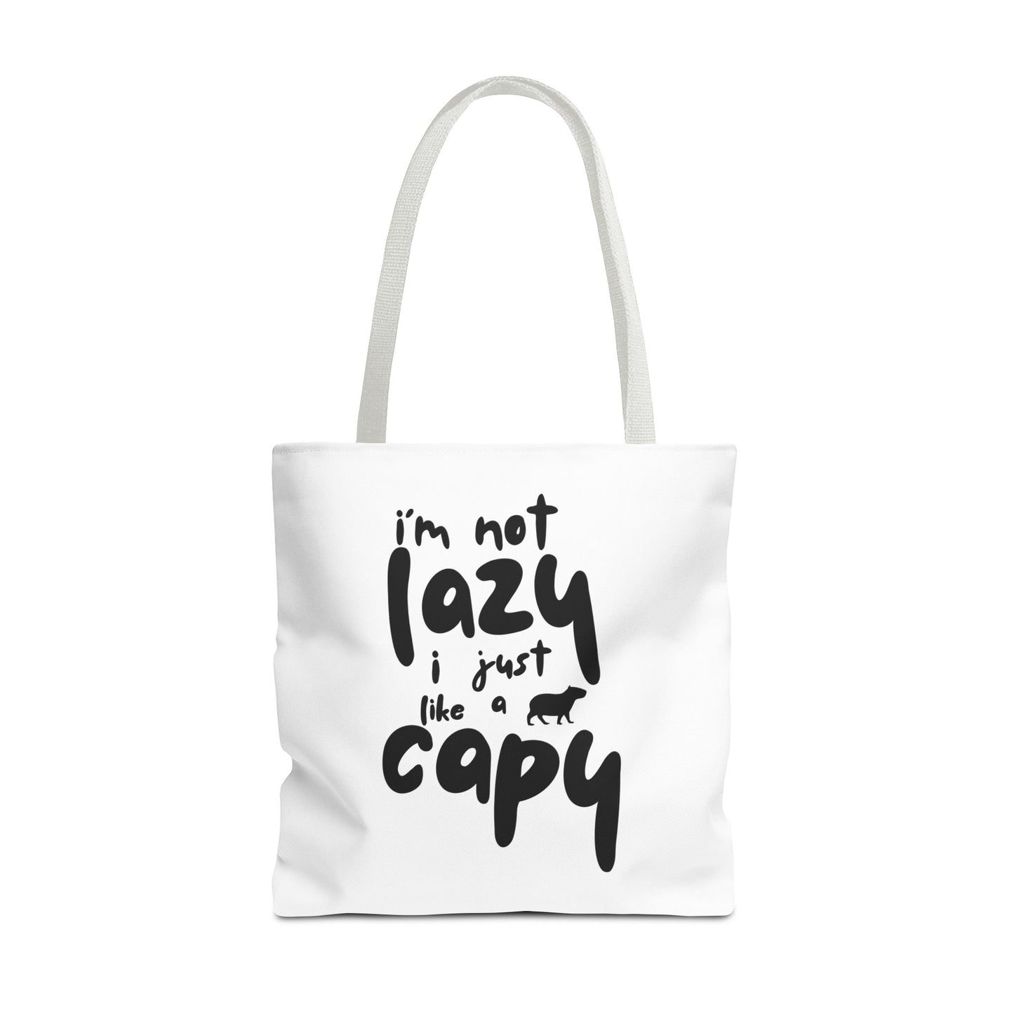 Capy Tote Bag - I'm Not Lazy, I Just Like a Capy