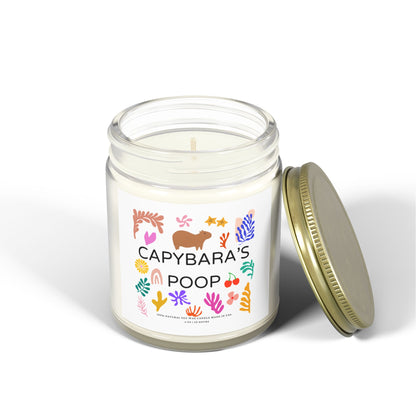 Funny Candle Gift Capybara's Poop in Matisse style (9 Scents)