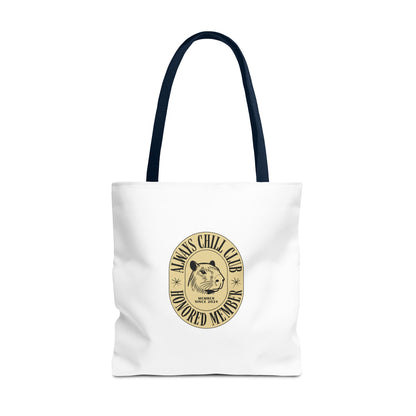 Capybara Tote Bag - Always Chill Club Honored Member Design
