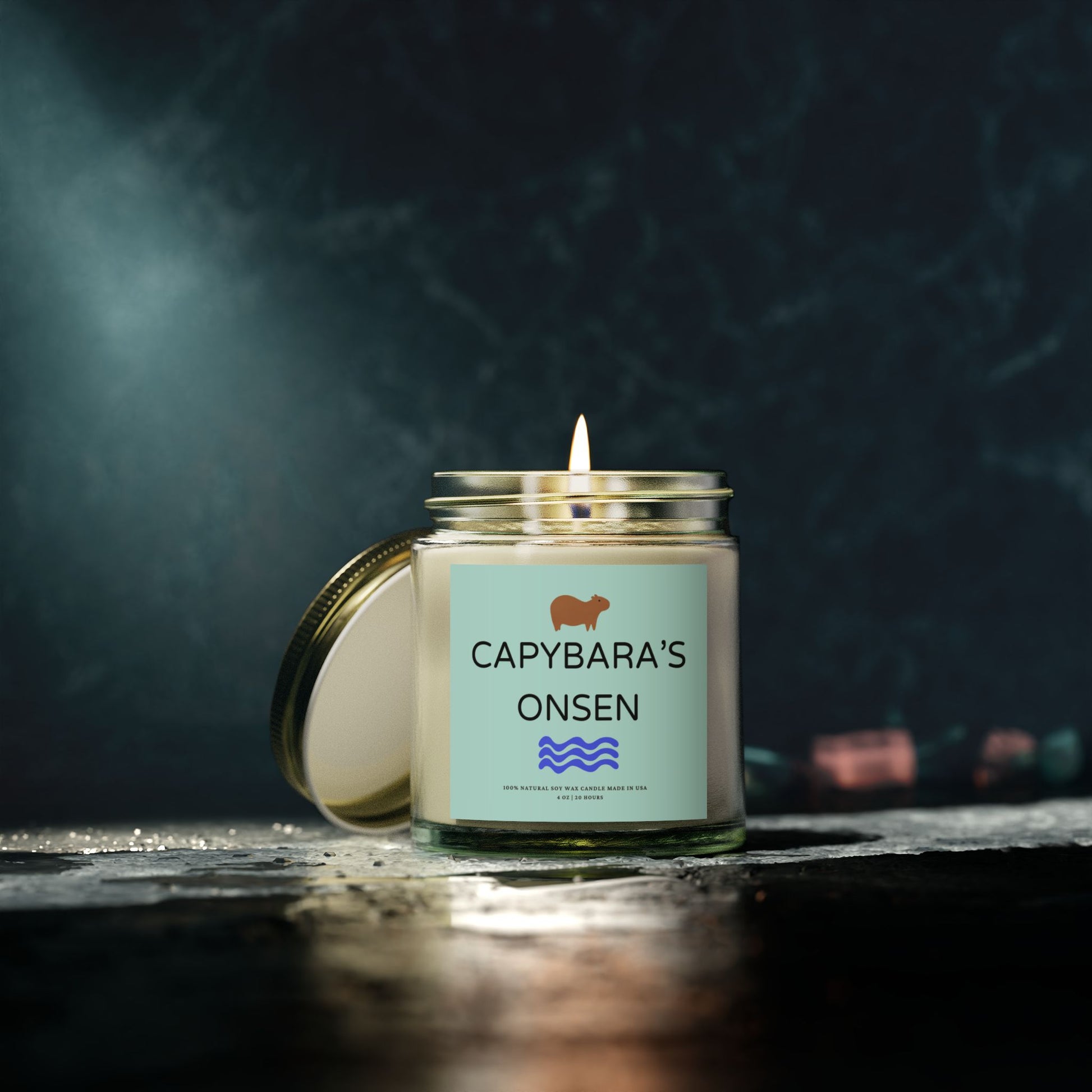 Indulge in tranquillity with Capybara’s Onsen Candle! Each candle is scented with Midnight Blackberry, Lavender, Fraser Fir, Cinnamon Chai, Cashmere Musk, Beachwood, Mango Coconut, and Vanilla Bean fragrances, offering up to 20 hours of burn time. Made with natural Coconut Apricot Wax in the USA, eco-friendly and non-toxic.