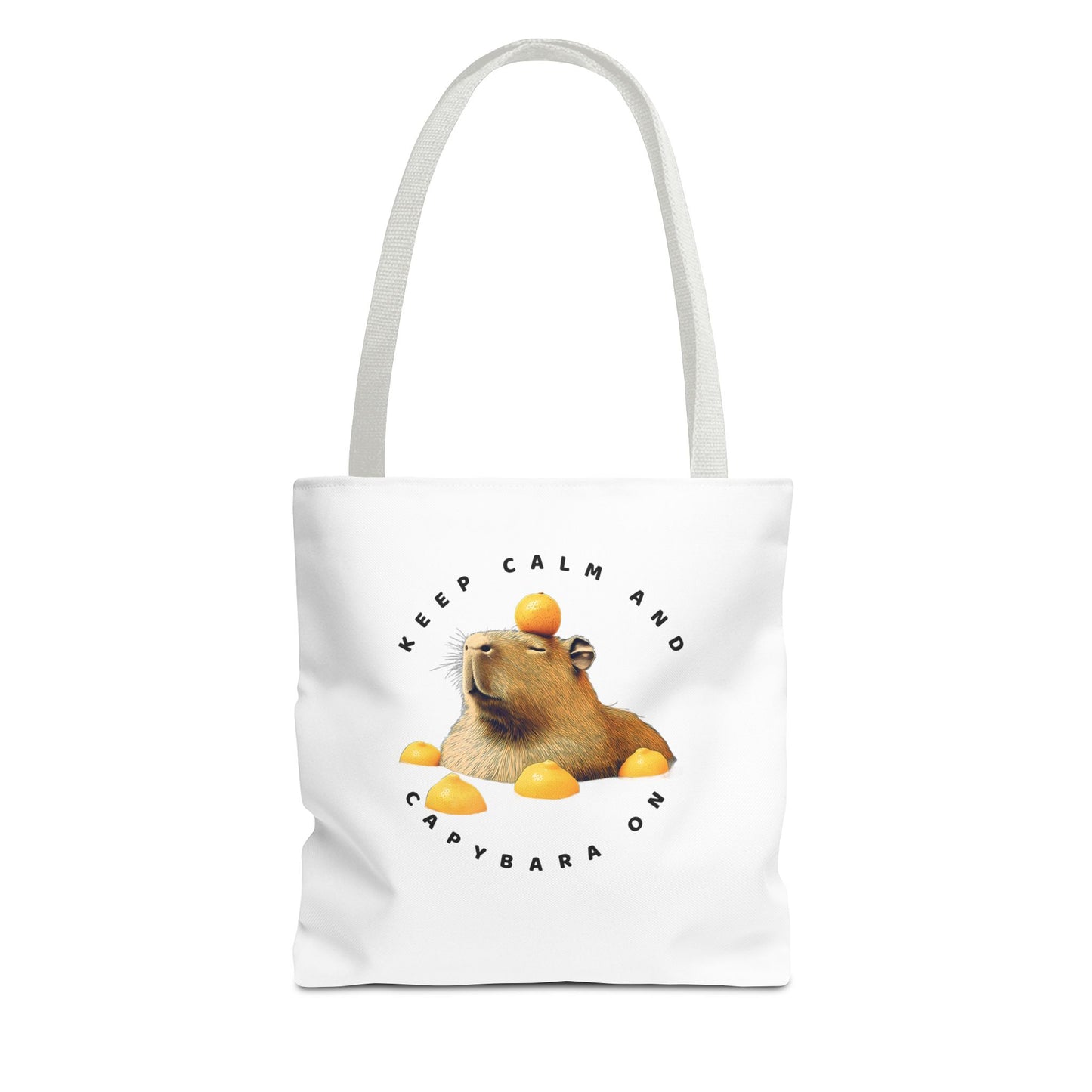 Capybara Tote Bag - Keep Calm and Capybara On