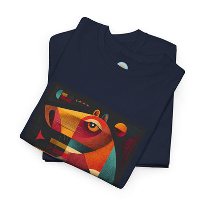 Capybastet Capybara T-Shirt – Goddess of Calm and Watchfulness Tee – Funny Mythical Animal Shirt – Chill Aesthetic Graphic Tee