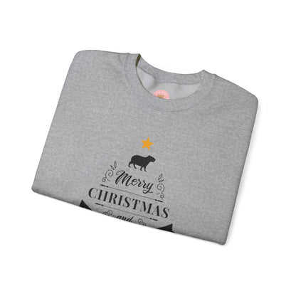 Crewneck Sweatshirt Capybara Christmas Merry Christmas Happy New Year