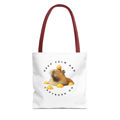 Capybara Tote Bag - Keep Calm and Capybara On