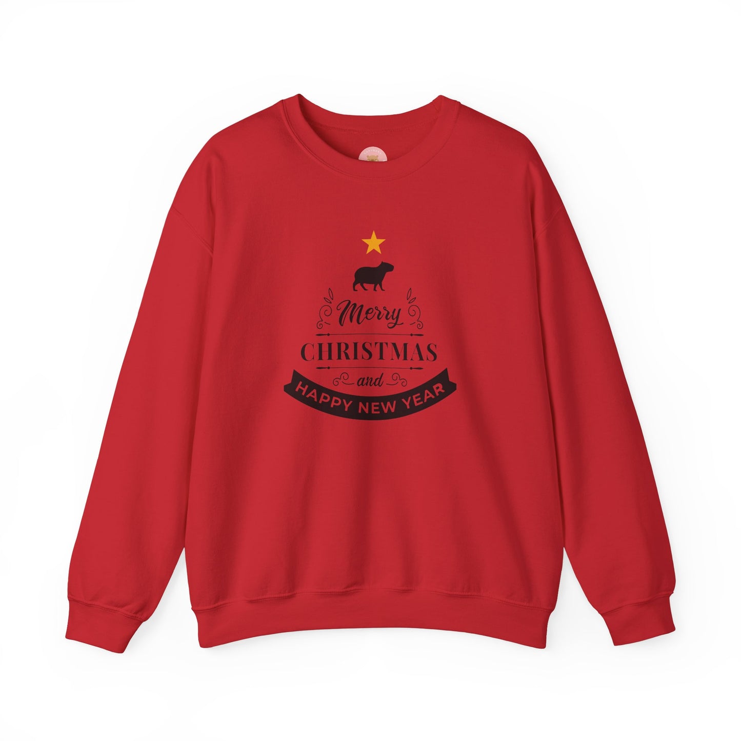Crewneck Sweatshirt Capybara Christmas Merry Christmas Happy New Year