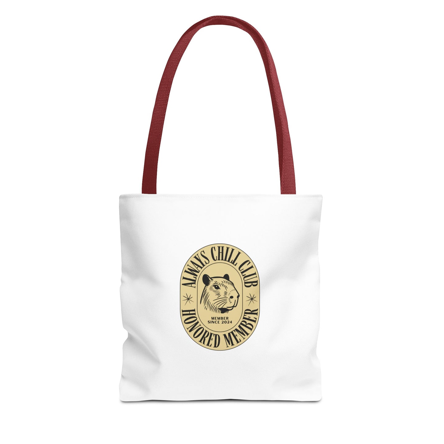 Capybara Tote Bag - Always Chill Club Honored Member Design