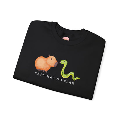 Capy has no fear Capybara Sweatshirt- Celebrate the Year of the Snake!