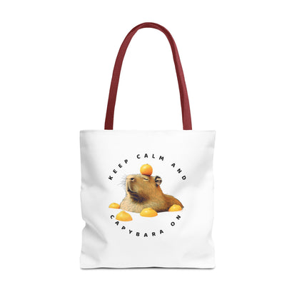 Capybara Tote Bag - Keep Calm and Capybara On