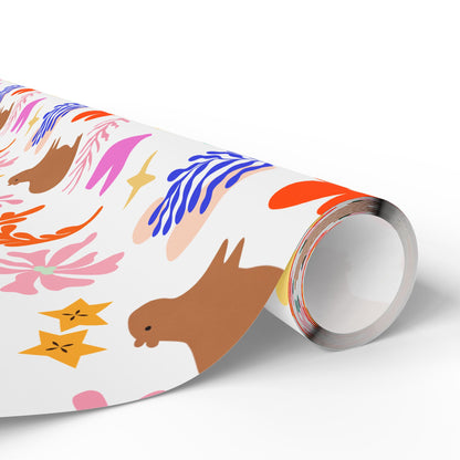 Matisse Inspired Painting with Capybara Gift Wrapping Paper