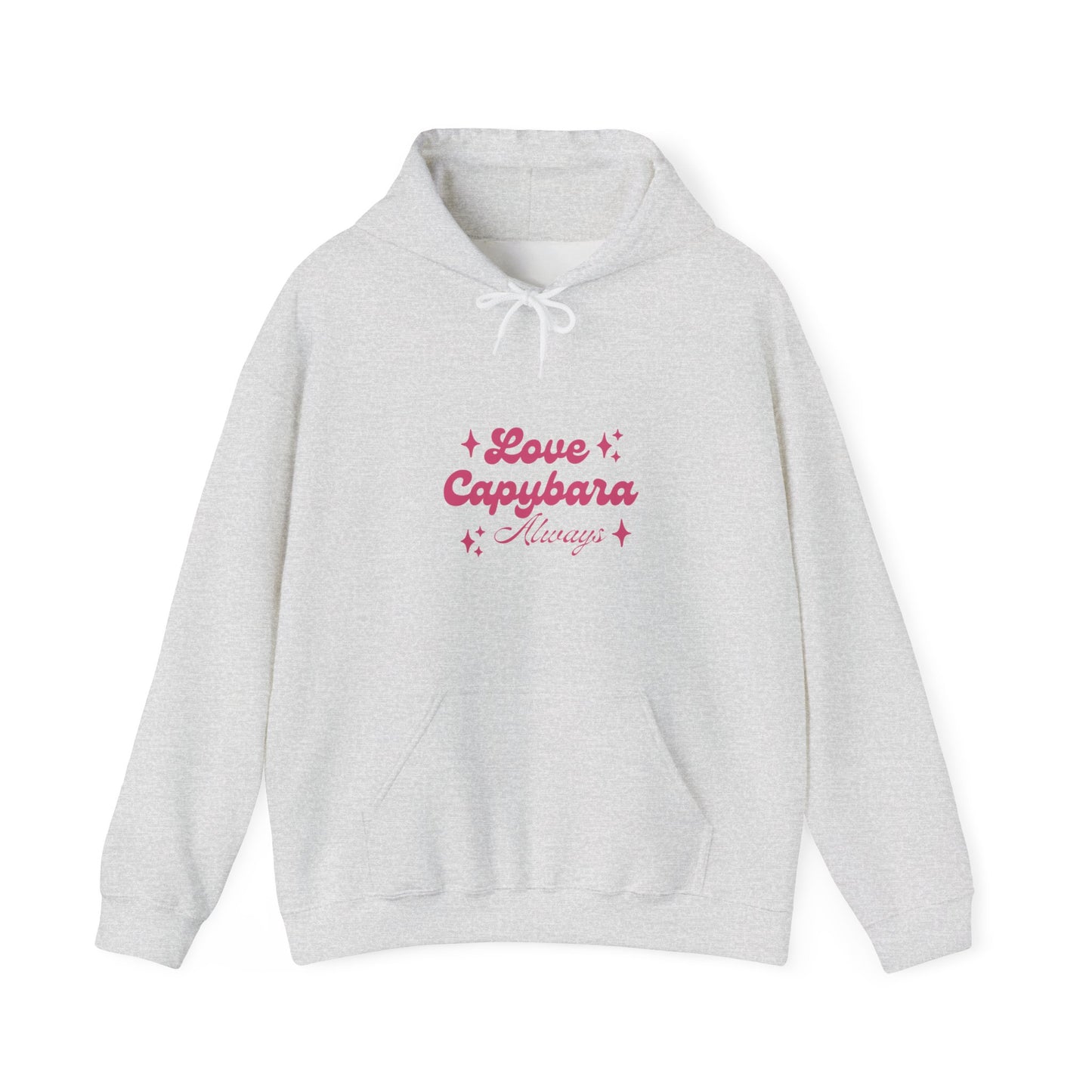 Capybara  hoodie-Showcase your love for the world's friendiest rodent with our Love Capybara Always hoodie!. This cozy and stylish hoodie celebrates your passion for capybaras, making it a must-have for animal loves and capybara enthusiasts
