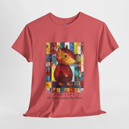 Neo-Capy Cyber Capybara T-Shirt – Futuristic Calm Animal Graphic Tee – Japanese Comic Style Shirt – Chill Vibes Manga Aesthetic