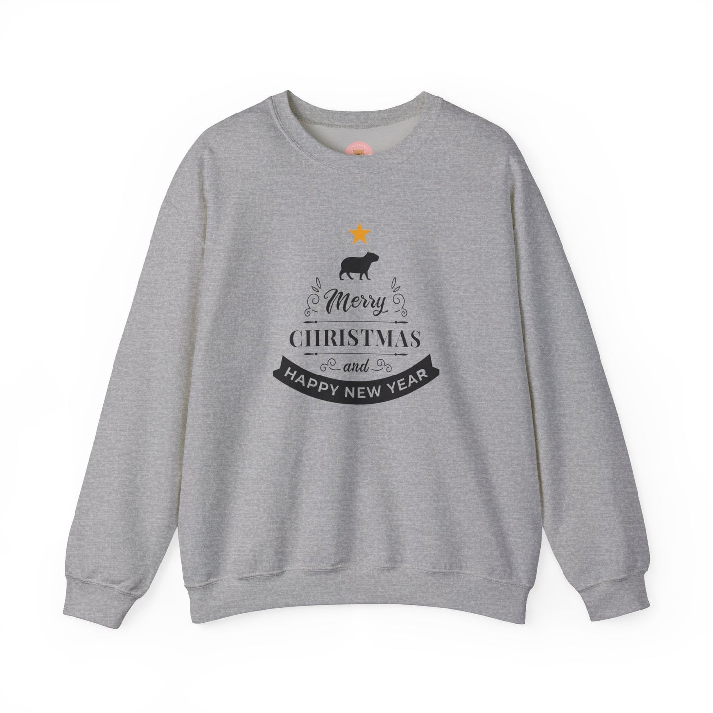 Crewneck Sweatshirt Capybara Christmas Merry Christmas Happy New Year