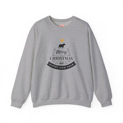 Crewneck Sweatshirt Capybara Christmas Merry Christmas Happy New Year