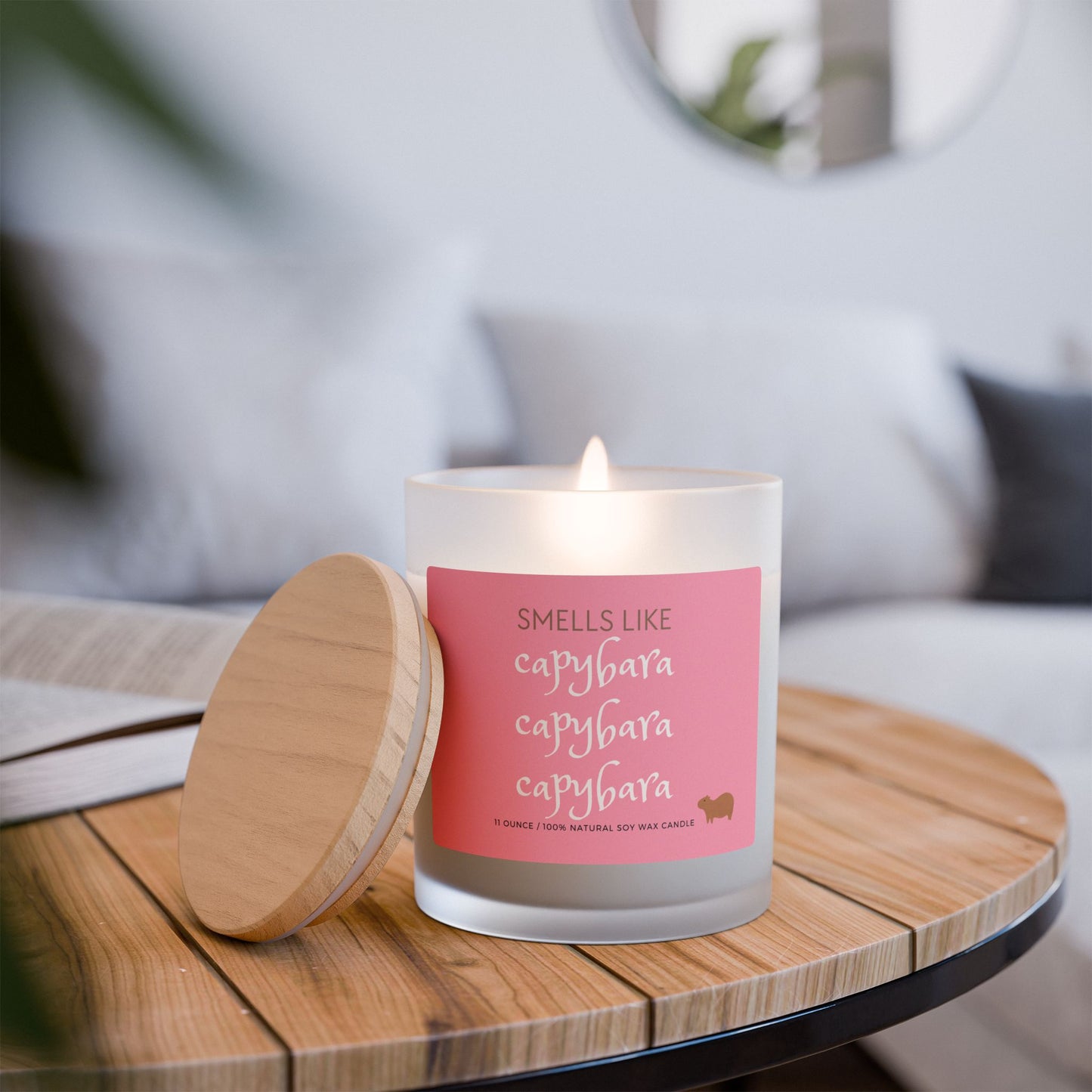 Smells Like Capybara Capybara Capybara! Capybara Frost Candle 11oz (9 Scents)