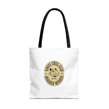 Capybara Tote Bag - Always Chill Club Honored Member Design