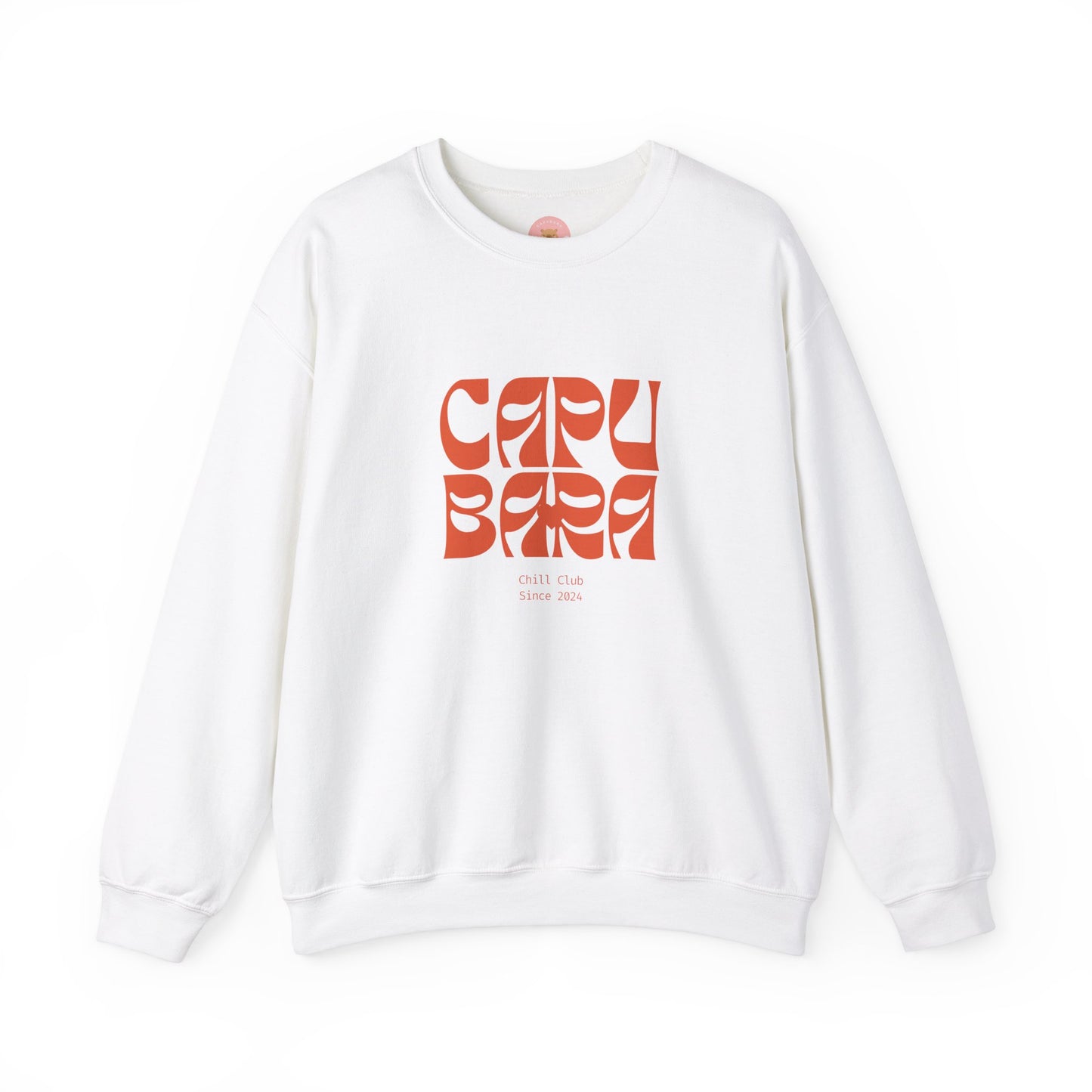 CAPYBARA Chill Club sweatshirt features the stylish plain text design. It offers a comfy wearing experience with a classic fit and crew neckline. Perfect for colder months, this sweatshirt is ideal for those who love unique and chill designs. The target audience includes individuals who enjoy cozy apparel with a touch of personality. Relevant for holidays, casual gatherings, and everyday wear.