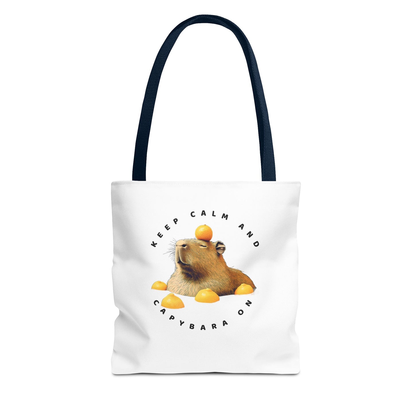 Capybara Tote Bag - Keep Calm and Capybara On