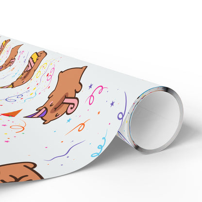 Capybara Birthday Gift Wrapping Paper