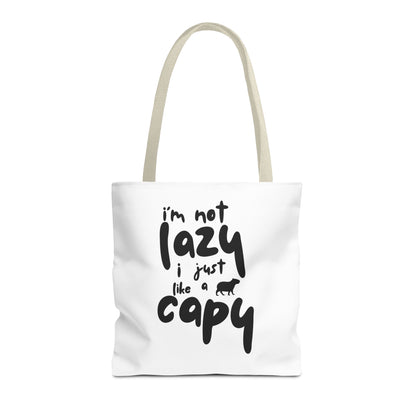 Capy Tote Bag - I'm Not Lazy, I Just Like a Capy