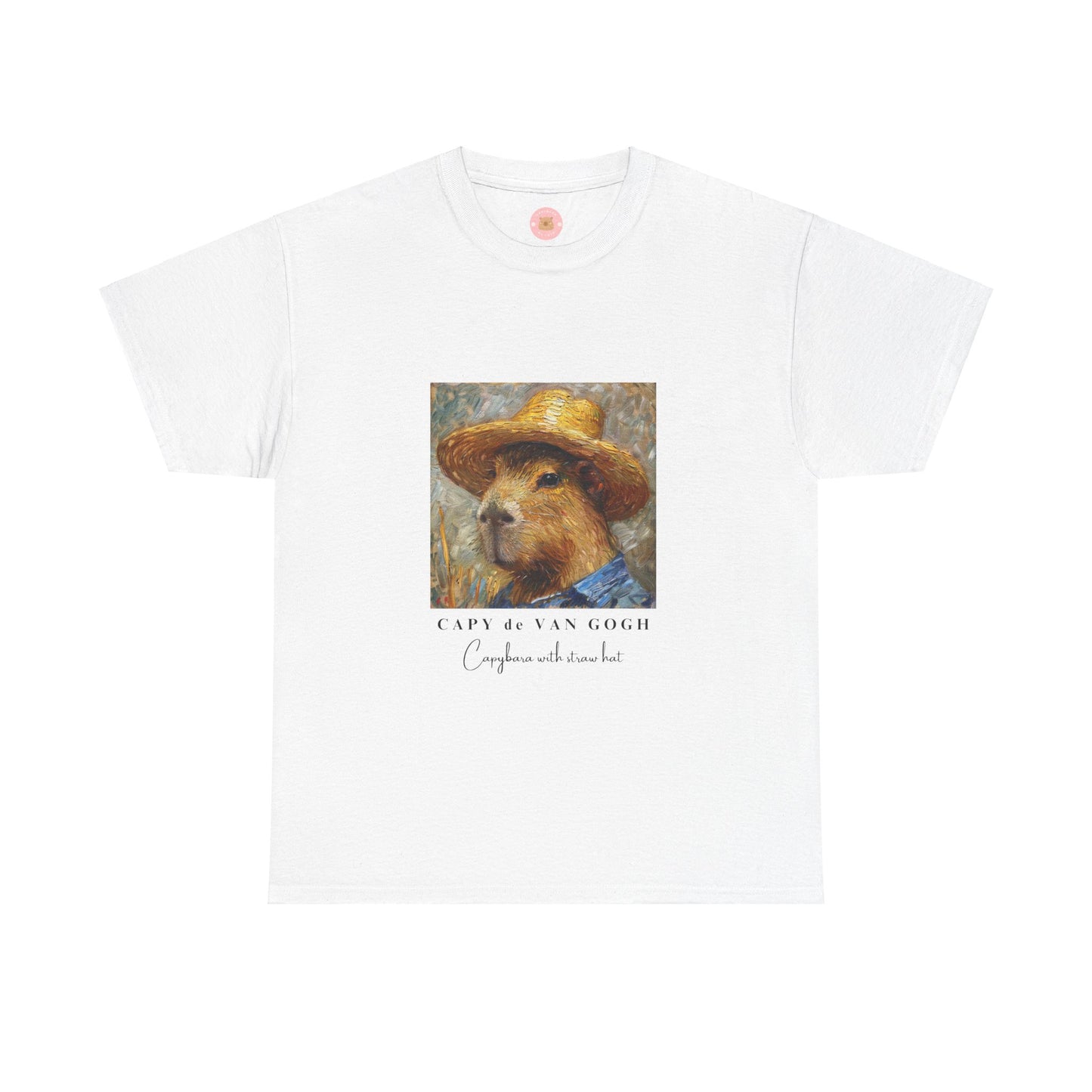 CAPY de VAN GOGH Unisex Tee- Capybara with straw hat