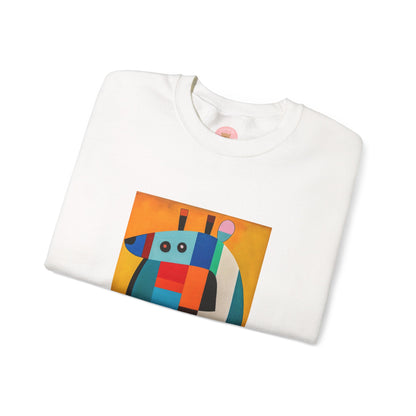 Capybara Christmas Sweatshirt – CAPY the Mondrian Series – Funny Abstract Holiday Gift
