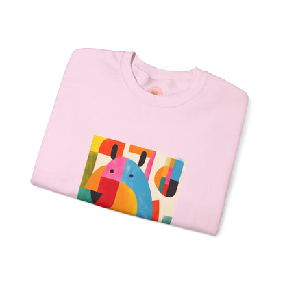 Capybara Christmas Sweatshirt – Funny Surreal Holiday Sweater – Capy Miro Christmas Gift Idea