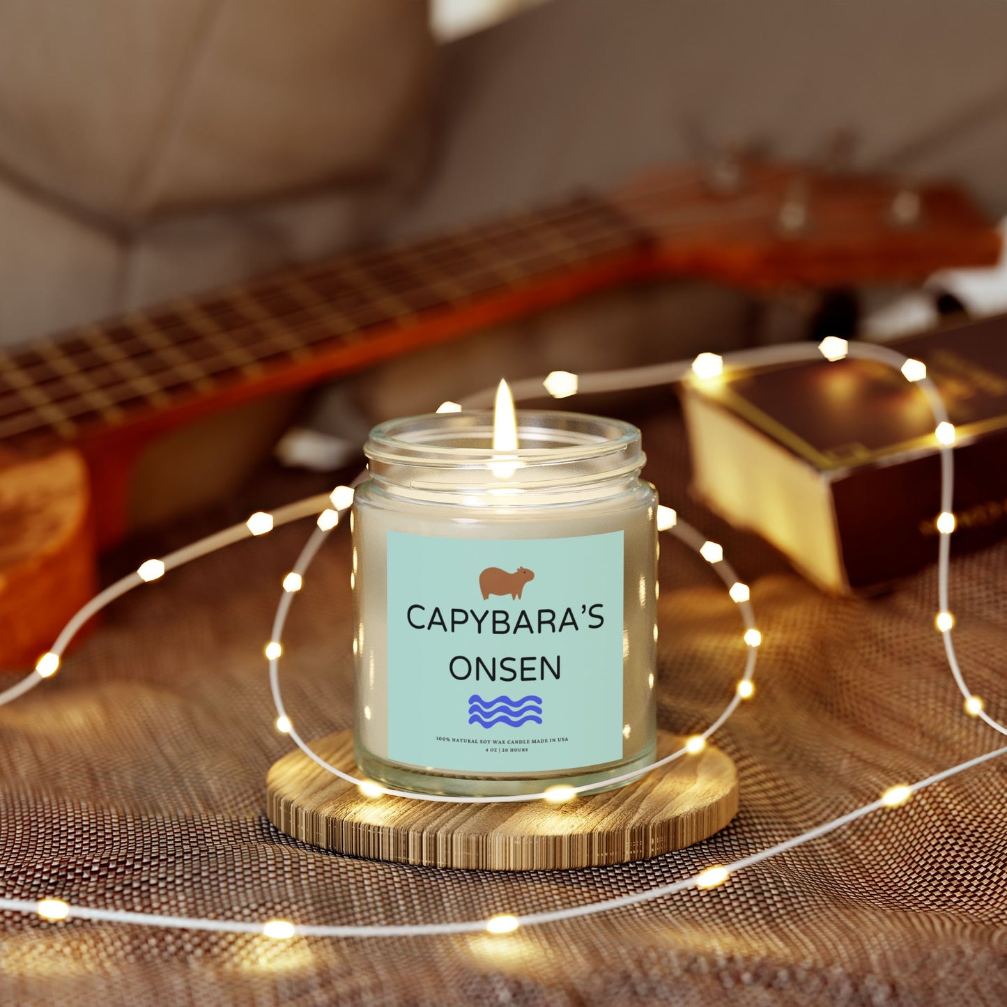 Indulge in tranquillity with Capybara’s Onsen Candle! Each candle is scented with Midnight Blackberry, Lavender, Fraser Fir, Cinnamon Chai, Cashmere Musk, Beachwood, Mango Coconut, and Vanilla Bean fragrances, offering up to 20 hours of burn time. Made with natural Coconut Apricot Wax in the USA, eco-friendly and non-toxic.
