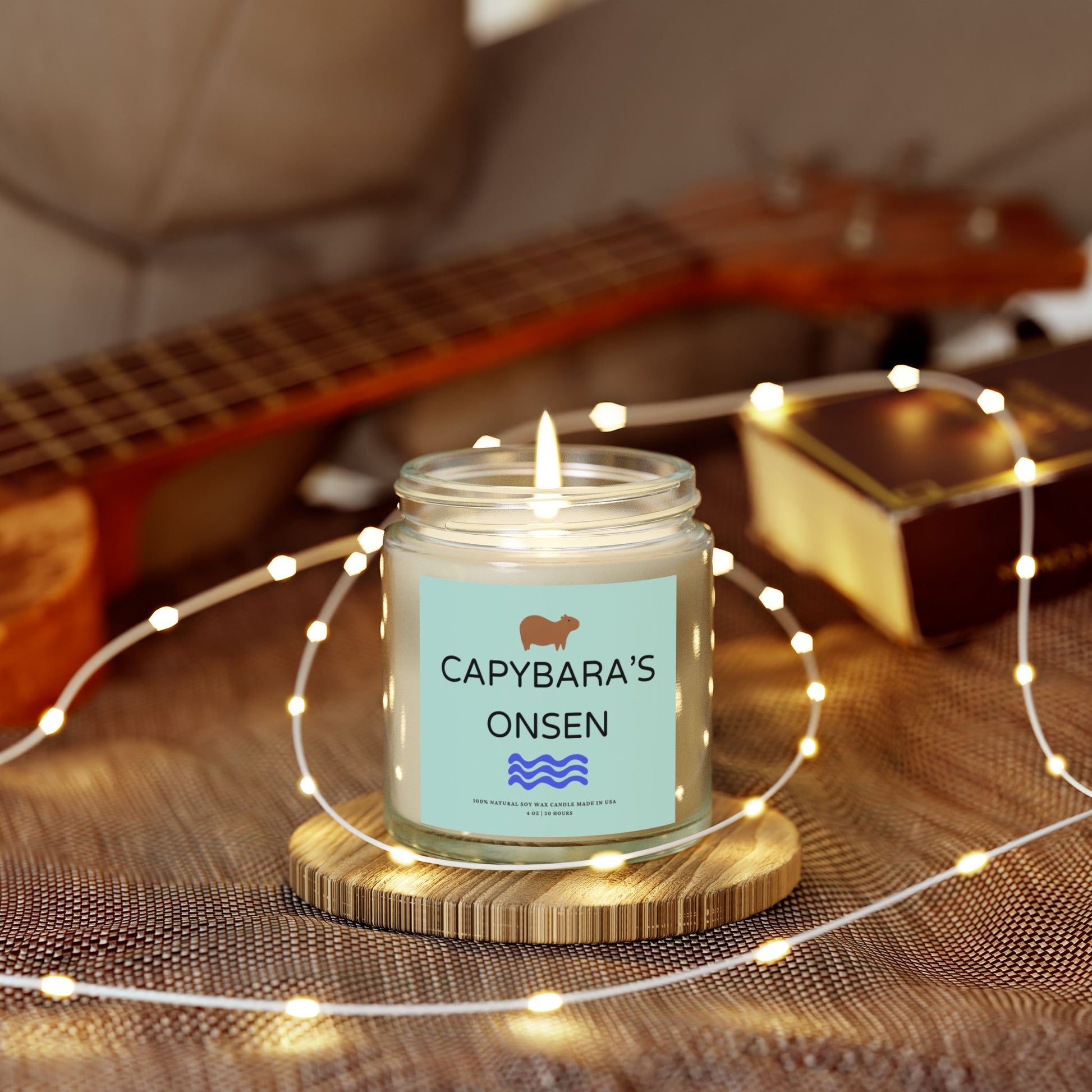Indulge in tranquillity with Capybara’s Onsen Candle! Each candle is scented with Midnight Blackberry, Lavender, Fraser Fir, Cinnamon Chai, Cashmere Musk, Beachwood, Mango Coconut, and Vanilla Bean fragrances, offering up to 20 hours of burn time. Made with natural Coconut Apricot Wax in the USA, eco-friendly and non-toxic.