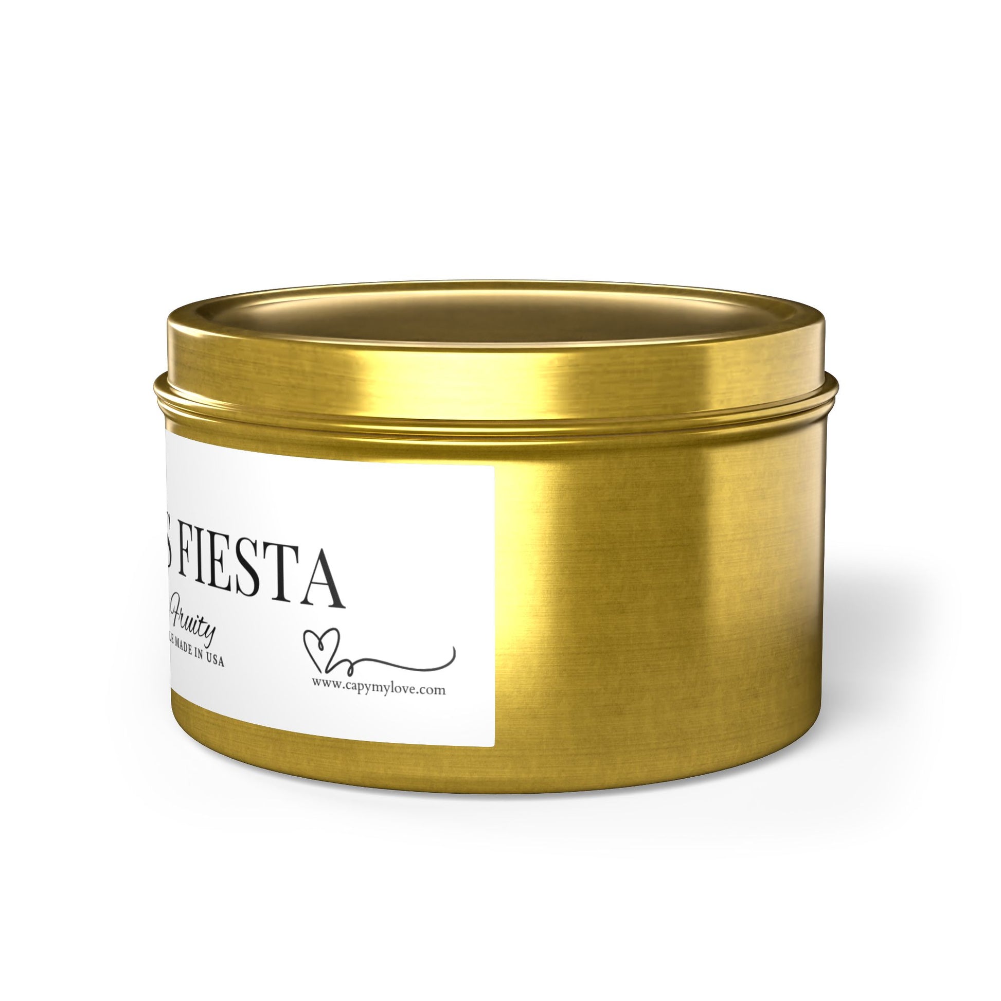 Funny gift- Scented Tin Candles - CAPYBARAS Fiesta- Actually is a Tropical mango coconut Scent with pineapple, orange and peach.
Eco-friendly, hand-poured coconut soy wax 
Lead and zinc-free cotton wick
3 tin colors
Average burn time: 20-40hours
